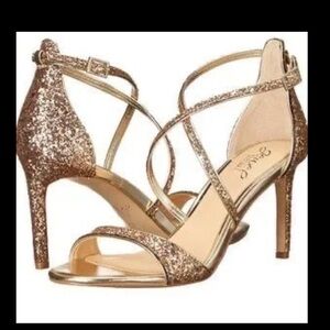 Jewel Badgley Mischka Size 11‎ Gold High Heels